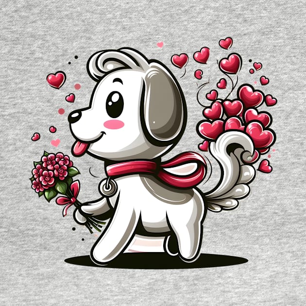 Valentine's Cartoon Delights T-Shirt by ragil_studio